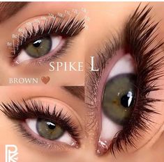 Brown Lashes, White Eyelashes, Ash Hair Color, Lash Extensions Styles