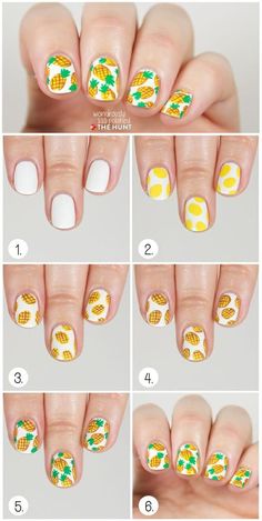 fun summertime nails #nails #nailart #naildesign #beautyinthebag Nailart Tutorial, Color Block Nails, Nail Art Diy Easy, Cute Nail Art Designs, Nail Art Designs Diy