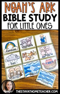 noah's ark bible study for little ones with an image of noahs ark