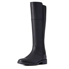 Equestrian inspired fashion with the comfort you can only expect from Ariat, the Sutton II waterproof boot is flattering for every calf and easy to get on and off. A grab and go fall staple. Sutton II Waterproof Boot | Women's Sutton II Waterproof Boots in Black, Size: 10 B / Medium by Ariat Gore Tex Boots, Staple Shoes, Paddock Boots, Womens Waterproof Boots, Insulated Boots, Fall Staples, Black Boots Tall, Inspired Fashion, Equestrian Style