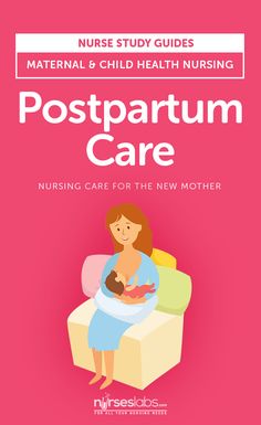 the book cover for postpartum care nursing care for the new mother, with an image of a woman holding a baby