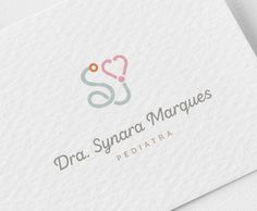 the logo for dr synara marques pediatric is shown on a white background