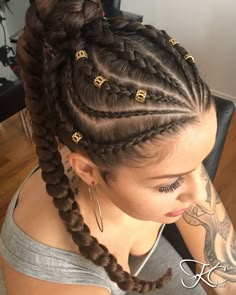 Braided Bun Styles, Afro Braids, Feed In Braids Hairstyles, Braids Hairstyles Pictures, Braided Ponytail Hairstyles, Pretty Braided Hairstyles, Festival Hair, Cornrow