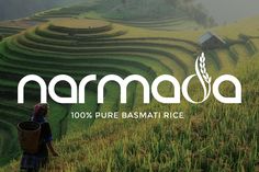 the logo for nammaa rice is shown above a woman carrying a basket in her hand