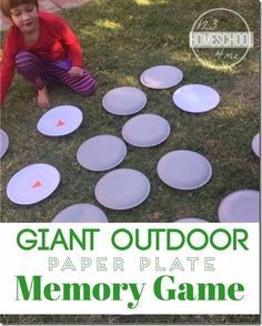 Outdoor Games For Preschoolers, 123 Homeschool 4 Me, Practice Sight Words, School Age Activities, Summer Camp Activities, Summer Preschool, Memory Games For Kids, Outdoor Game, Summer Activity