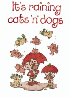 it's raining cats'n dogs cross stitch pattern