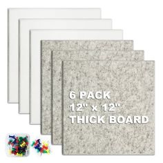 six pack of thick foam board with white backings for crafting, crafts and diy projects