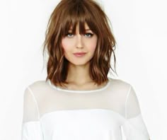 Hair 2018, Fringe Hairstyles, Love Hair, Cortes De Cabello, Medium Length Hair Cuts