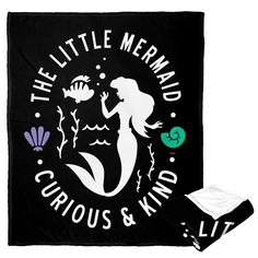 the little mermaid throw blanket and pillow set