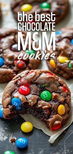 the best chocolate m & m cookies with m & m candies in between them