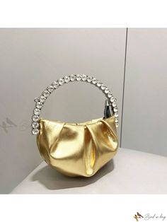 Bird in Bag - Luxurious Evening Clutches by Fashionable Designer Glamorous Gold Bag For Summer, Glamorous Gold Summer Bag, Gold Party Bags For Spring, Evening Clutches, Circle Bag, Rhinestone Clutch, Clutches For Women, Women Formals, Chain Bag