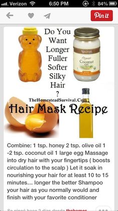 Soft Silky Hair, Hair Mask Recipe, Hair Growth Secrets, Diy Hair Mask, Beauty Tips For Hair, Healthy Hair Tips, Fuller Hair, Hair Remedies