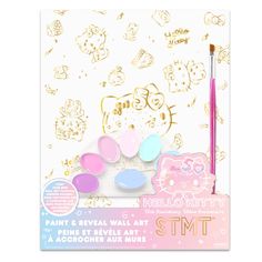 hello kitty paint and reveal wall art kit