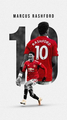 the number ten jersey worn by manchester united's man uther marcus rashford