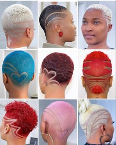 Side Shaved Hair, Bald Hairstyles For Women, Short Black Natural Hairstyles, Buzzed Hair Women, Side Shaved, Hair Cut Ideas