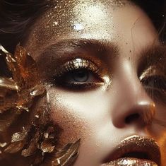 Gold Goddess Makeup look   Glitter  Blue eyes makeup inspiration  Makeup artist   Glam Greek Goddess Makeup Look, Makeup Look Glitter, Goth Goddess, Blue Eyes Makeup