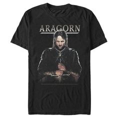 Get the one tee to rule them all with an officially licensed Lord of the Rings style! The beloved J. R. R. Tolkien novels and blockbuster films come to life with epic apparel for the whole family featuring all your favorite classic characters! This Men's Fellowship of the Ring Aragorn Sword Graphic T-Shirt features Aragorn holding his sacred sword with an intense look on his face. Gollum won't be able to let this precious t-shirt out of his sight! Lord Of The Rings Fellowship, Classic Characters, J R R Tolkien, Fellowship Of The Ring, The Lord Of The Rings, Graphic Tee Design, Shirt Store, The Ring, The Rings