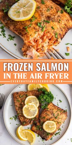 This frozen salmon recipe will blow your mind! You can make this dish with just your air fryer without even thawing your salmon. This recipe even includes a secret special blend to enhance the flavor of your dish. Try this dish now! Salmon Filets, Frozen Salmon, Easy Salmon Recipes, Fried Salmon, Air Fryer Dinner Recipes