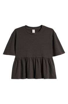 Treasure & Bond Kids' Cotton Peplum T-Shirt | Nordstrom Girly Christmas Gifts, Class Outfits, Preppy Tops, Outfit Inso, Embroidered Mesh Dress, Black Raven, Cute Preppy Outfits, Cheap Shirts, Cute Everyday Outfits