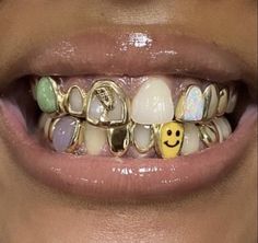 Girls With Grills, Girl Grillz, Teeth Gems, Grillz Teeth, Gold Grillz, Grills Teeth, Tooth Gems, Tooth Gem, Gold Teeth