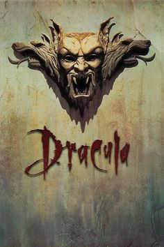 the cover to dracula de bram stoker, with an image of a demon's head