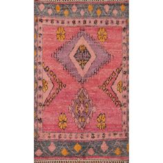 Modern Moroccan Decor, Pink Persian Rug, Pink Moroccan Rug, Colorful Moroccan Rugs, Pink Office, Moroccan Interiors, Modern Moroccan, Initial Prints, Moroccan Area Rug