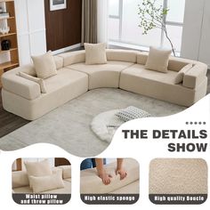 the details show how to clean an overstuffed sectional sofa