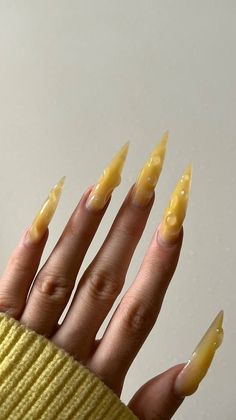 Mini Macaron, Yellow Nail, Summer Manicure, Glamour Nails, Nails Summer