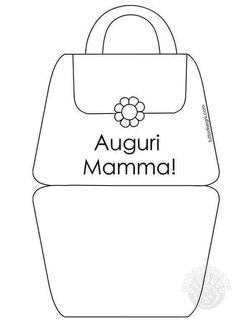 an image of a bag with the words'auguri mamma '