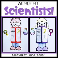 we are all scientist's poster with two images