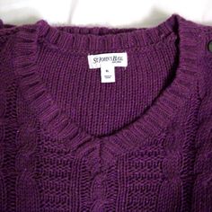 ***Final Sale***Price Is Firm*** St. John's Bay Imperial Purple Long Sleeve V-Neck Sweater. Material Is 67% Acrylic, 23% Nylon, 6% Wool, 4% Other Fiber. Size L: Measures 25" Long; Sleeves Are 24" Long; Bust Measures 19" (Measured While Lying Flat) ****First Picture Best Depicts The Actual Color Of The Sweater**** Fall Inspo Outfits, Imperial Purple, Dark Violet, Purple Long Sleeve, Fall Inspo, Purple Sweater, Sweater Material, Sale Price, V Neck Sweater