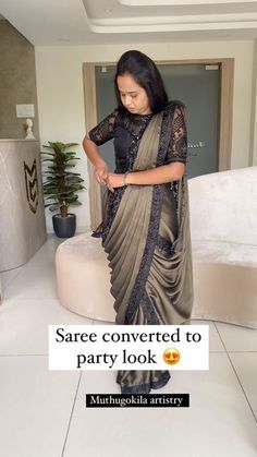 Georgette Saree Draping Styles, Traditional Drape Pre-draped Saree For Festive Party Season, Sequin Saree Draping Styles, Saree Drapping Style Modern Wedding, Traditional Drape Pre-draped Saree With Dupatta For Evening, Western Saree Draping, Different Types Of Saree Draping, Saree Drapes Styles, Saree Drapping Style Modern