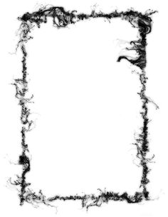 an abstract frame made up of black and white ink with the shape of a rectangle