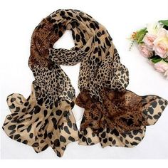 Women's Leopard Print Little Silk Scarf Hair Tie Band Neckerchief Multi-Purpose Feature: Gender:Women Quantity:1PC High quality and fashion Its special design will make you look unique Elegant design, you can wear in many ways, you can put in your bag when you need at any time It is a good gift for your lover,family,friend and coworkers Material:Chiffon Size: one size.  Color: Brown.  Gender: female.  Age Group: adult. Estilo Harajuku, Silk Scarf Hair, Silk Chiffon Scarves, Chiffon Shawl, Leopard Scarf, Leopard Prints, Stil Boho, Animal Print Scarf, Leopard Print Scarf