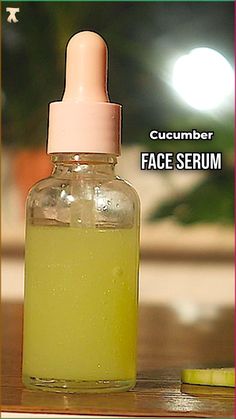 Follow me on YouTube @Aroma Talks for more homemade natural skincare tips Homemade Face Serum, Natural Wrinkle Remedies, Beginner Skin Care Routine, Cucumber For Face, Makeup Removers, Wrinkle Remedies, Homemade Makeup, Face Skin Care Routine, Diy Beauty Treatments