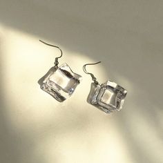 Free shipping Worldwide Trendy Handmade Clear Jewelry, Handmade Clear Earrings, Chic Clear Earrings For Gift, Handmade Clear Earrings For Everyday, Minimalist Clear Dangle Earrings, Clear Minimalist Dangle Earrings, Clear Dangle Earrings For Pierced Ears, Trendy Clear Drop Earrings, Crop Top Jacket