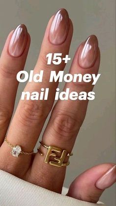 Classy Gel Nails, Old Money Nails, Classy Almond Nails, Money Nails, Elegant Manicure, Simple Fall Nails, Classy Nail Designs, Minimalist Nail Art