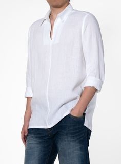 Vivid Linen, F Men, White Linen Shirt, Linen Shirt Men, Long Sleeve Button Up Shirt, Men Shirts, Men Shirt