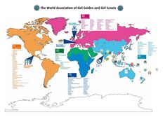 the world association of giraffes and oil spots is shown in this map