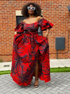 Beatrice Ankara Maxi Dress, Surplice Neckline, Print Dress, Gathered Dress, African Print Dress, Ankara Dress, Maxi Dress, - Etsy Nigerian Ankara Dresses, Ruracio Dresses, Long Ankara Dress Styles, Ankara Midi Dress, Latest Ankara Long Gown Styles, Long Ankara Dresses, Ankara Maxi Dress, Dress African Print, Ankara Dress Designs