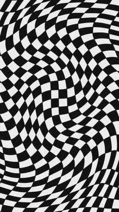 an abstract black and white background with wavy lines in the center, forming a distorted pattern