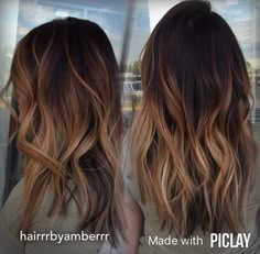 Trendy Balayage, Brown Ombre Hair Color, Grey Blending, Ombre Hair Color Ideas, Ombre Hairstyles, Balayage Hair Caramel, Rambut Brunette, Balayage Hairstyles, Blonde Hair Transformations