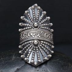 Sterling Silver Studded Detail Ring. Made In India Primitive Jewelry, Detailed Ring, Ring Color, Jewelry Sterling Silver, Sterling Silver Studs, Womens Jewelry Rings, Silver Studs, Sterling Silver Jewelry, Silver Bracelet