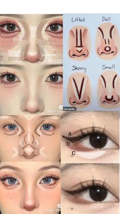 Cute Makeup Hacks, Simpul Dasi, Simple Makeup Tips, Doll Eye Makeup