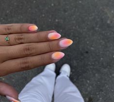 Nails For Dominican Republic, Fun Summer Almond Nails, June Nails Ideas 2024, Ora Nails, Europe Summer Nails, Fiji Nails, Mismatched Nails, Teen Nails, Cruise Nails