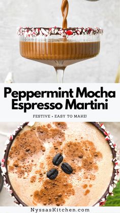 peppermint mocha espresso martini is the perfect way to celebrate this holiday season