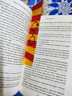 an open book with the title harry potter written on it