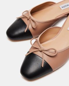 BESSIE Tan Leather Ballet Flat | Women's Flats – Steve Madden Chic Brown Ballet Flats For Office, Beige Ballet Flats For Work With Low Heel, Chic Beige Ballet Flats For Office, Chic Beige Ballet Flats With Flat Heel, Chic Beige Ballet Flats, Spring Office Brown Ballet Flats, Spring Office Beige Ballet Flats, Chic Spring Ballet Flats For Office, Steve Madden Store