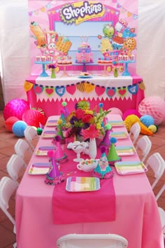 Shopkins Birthday Party | Kara's Party Ideas Lila Party, Spa Birthday Parties, Spa Birthday, Party Deco, Spa Party