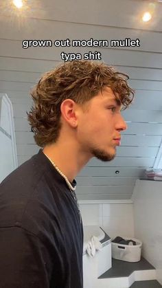 get a fade again? #fyp #real #fy #viral #hair #mullet #fypシ #lockenkop... | TikTok Men Haircut Styles Short Mullet, Low Tapered Mullet Haircut, Male Undercut Curly Hair, Taper Fade Mullet Wavy Hair, Mullet Croptop Hairstyle Men, Flowy Mullet Men, Mullet For Wavy Hair Men, Flow Baseball Haircut, Cowboy Mullet Haircut